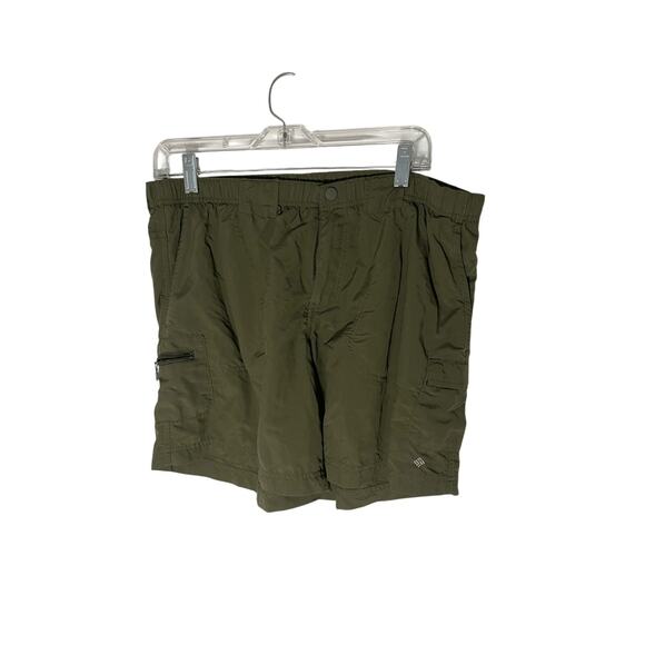 Columbia Olive Green Women's Medium Cargo Hiking Gorpcore Utility Camping Shorts - Picture 1 of 6
